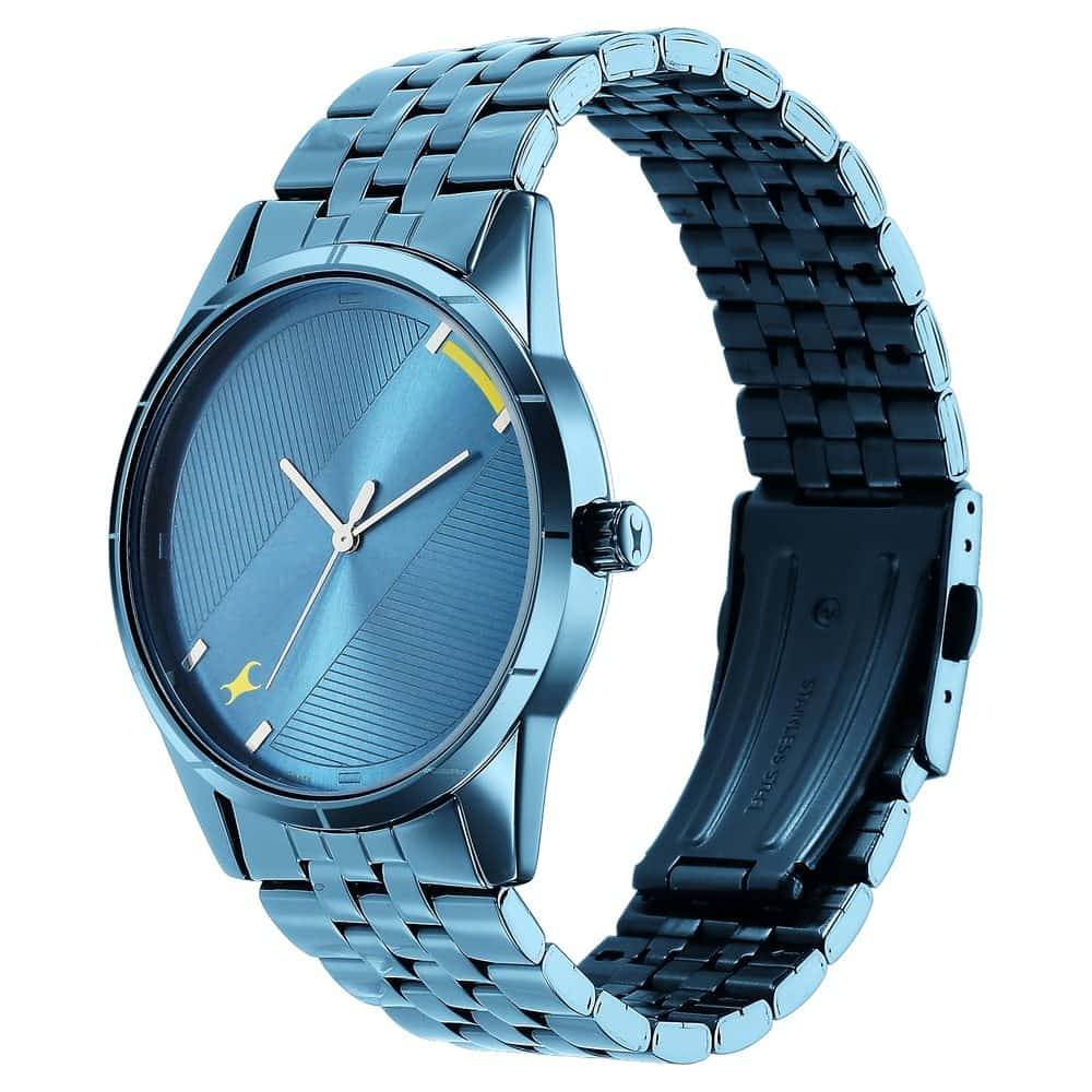 NR3277QM01 STUNNERS 3.0 BLUE DIAL METAL STRAP WATCH - Kamal Watch Company