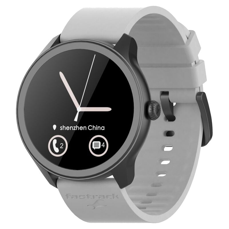 38091PP02 Fastrack Reflex Invoke Smartwatch Grey: BT Calling, Advanced