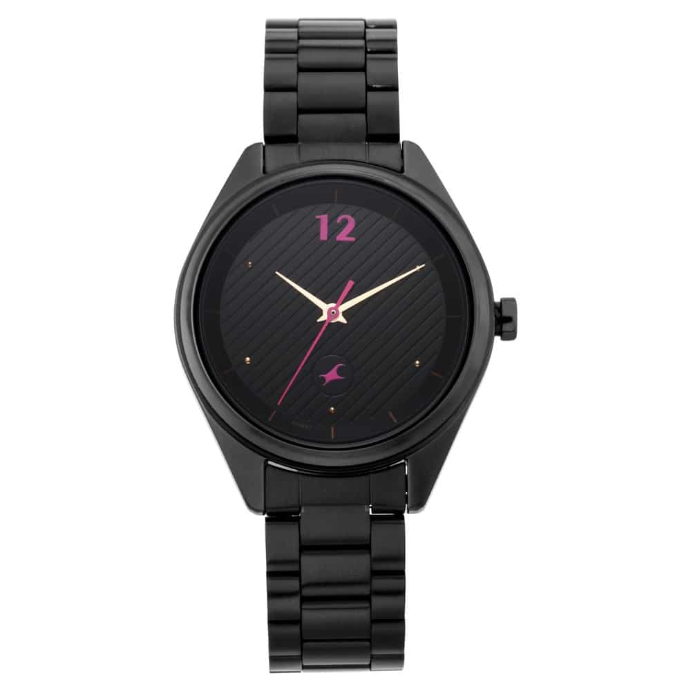 NR6215NM01 BLACK DIAL ANALOG WATCH