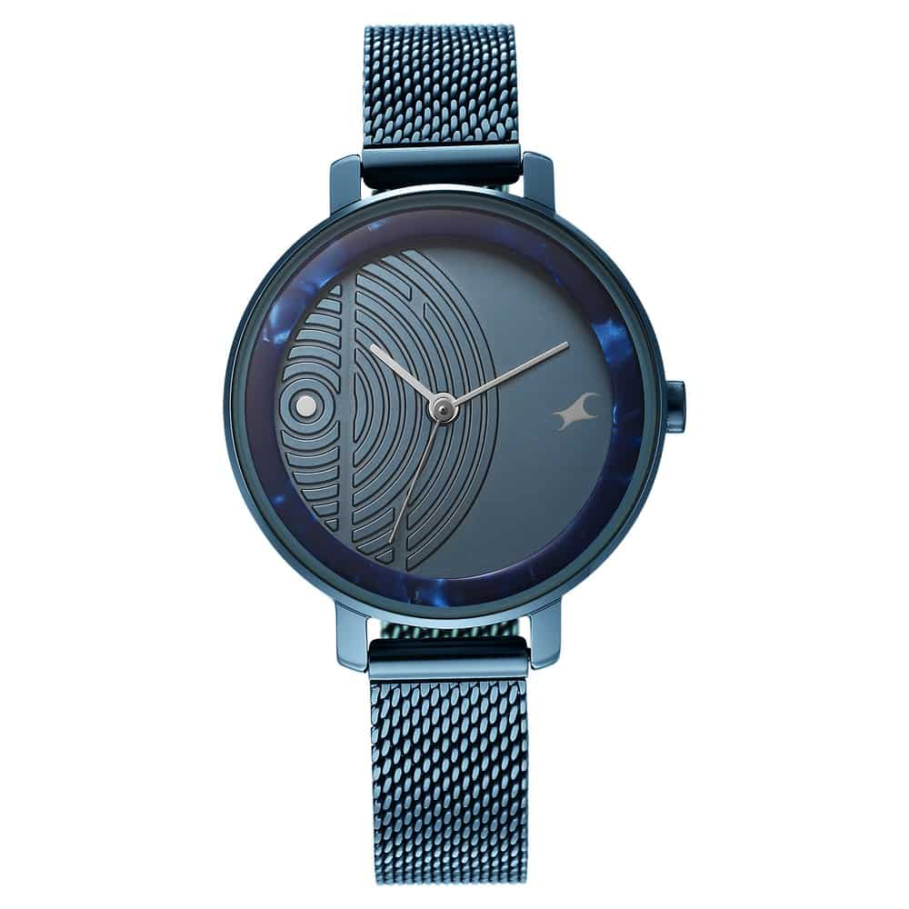 6278QM01 YOUNIQUE BLUE DIAL STAINLESS STEEL STRAP WATCH - Kamal Watch Company