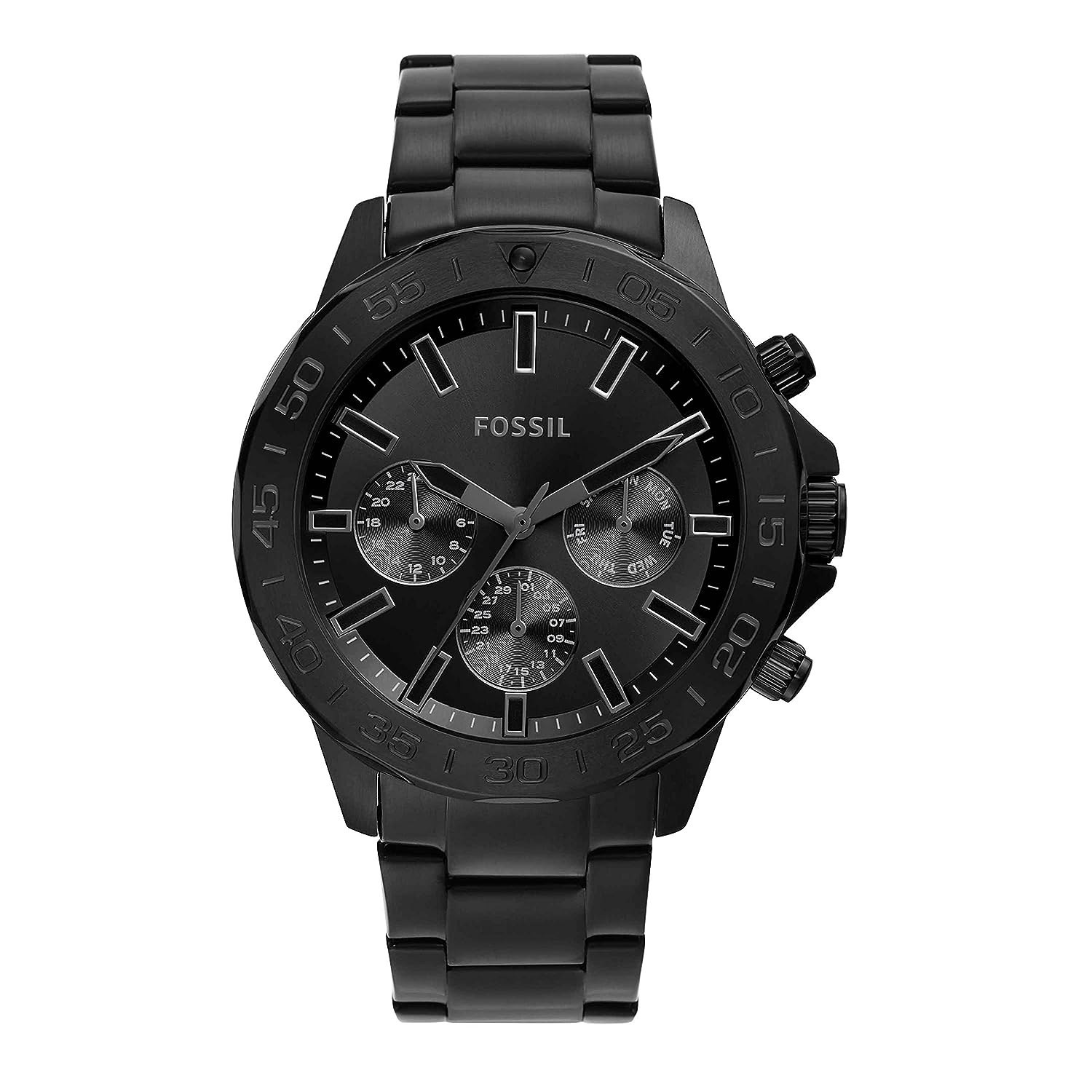 Bannon Multifunction Black Stainless Steel Watch