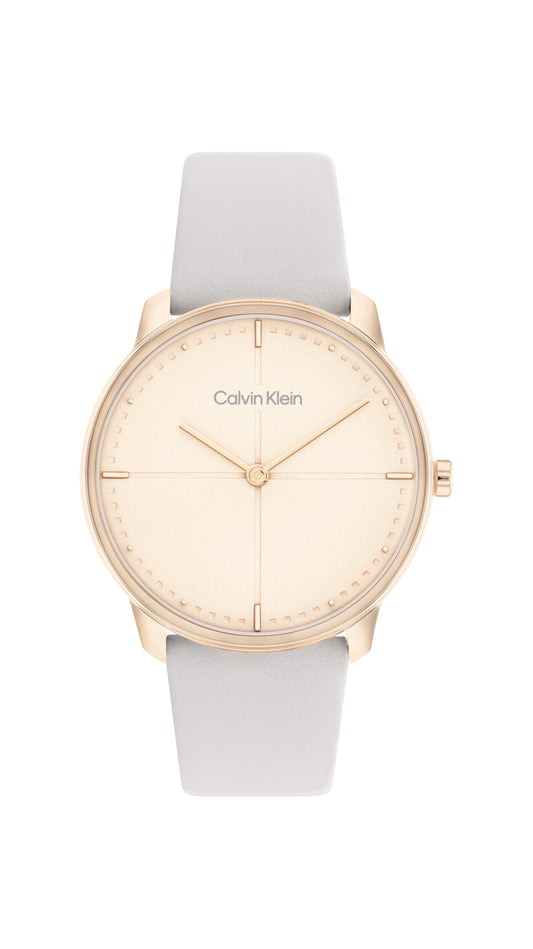 Calvin Klein Unisex Quartz Leather 25200162 - Kamal Watch Company