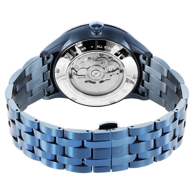 Metal Mechanicals Blue Dial Stainless Steel Strap Watch for Men NR90140QM03 - Kamal Watch Company