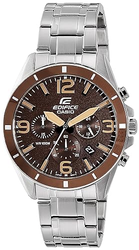 Casio Edifice Chronograph Brown Dial Men's Watch - EFR-553D-5BVUDF(EX281)