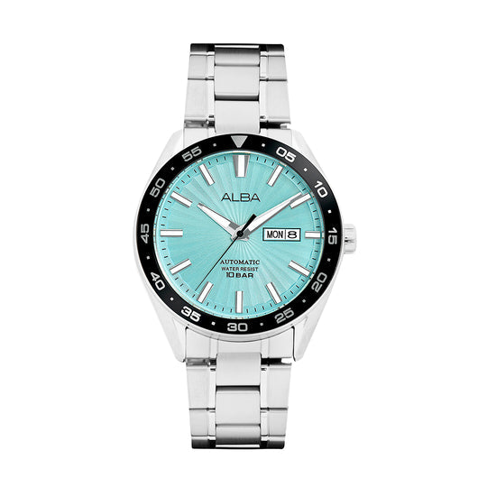 A3B005X1 Pale Turquoise Textured Dial Mechanical