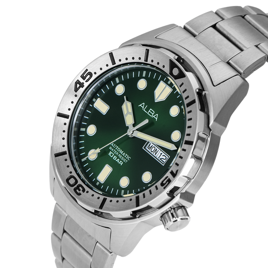 Round Silver Alba Automatic Watch, For Daily, Size: 43mm at Rs 10500 in New  Delhi