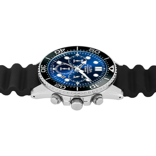 AT3J47X1 Cobalt Blue Dial with Black Bezel Chronograph