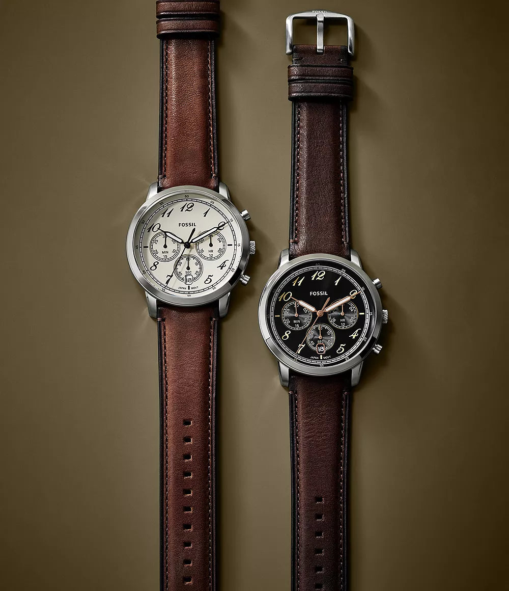 Neutra Chronograph Brown Leather Watch-FS6024