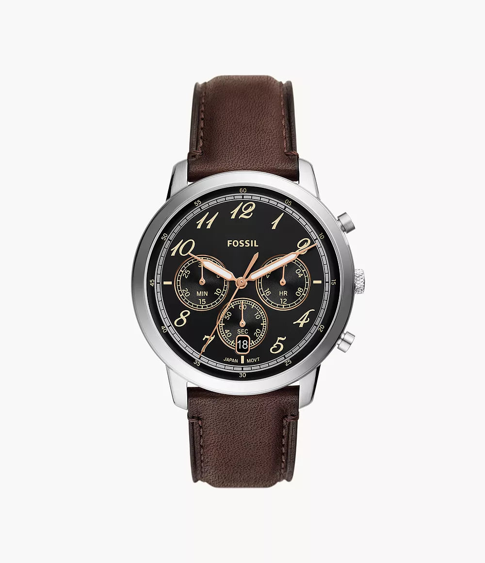 Neutra Chronograph Brown Leather Watch-FS6024