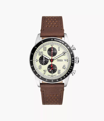 Sport Tourer Chronograph Brown LiteHide™ Leather Watch