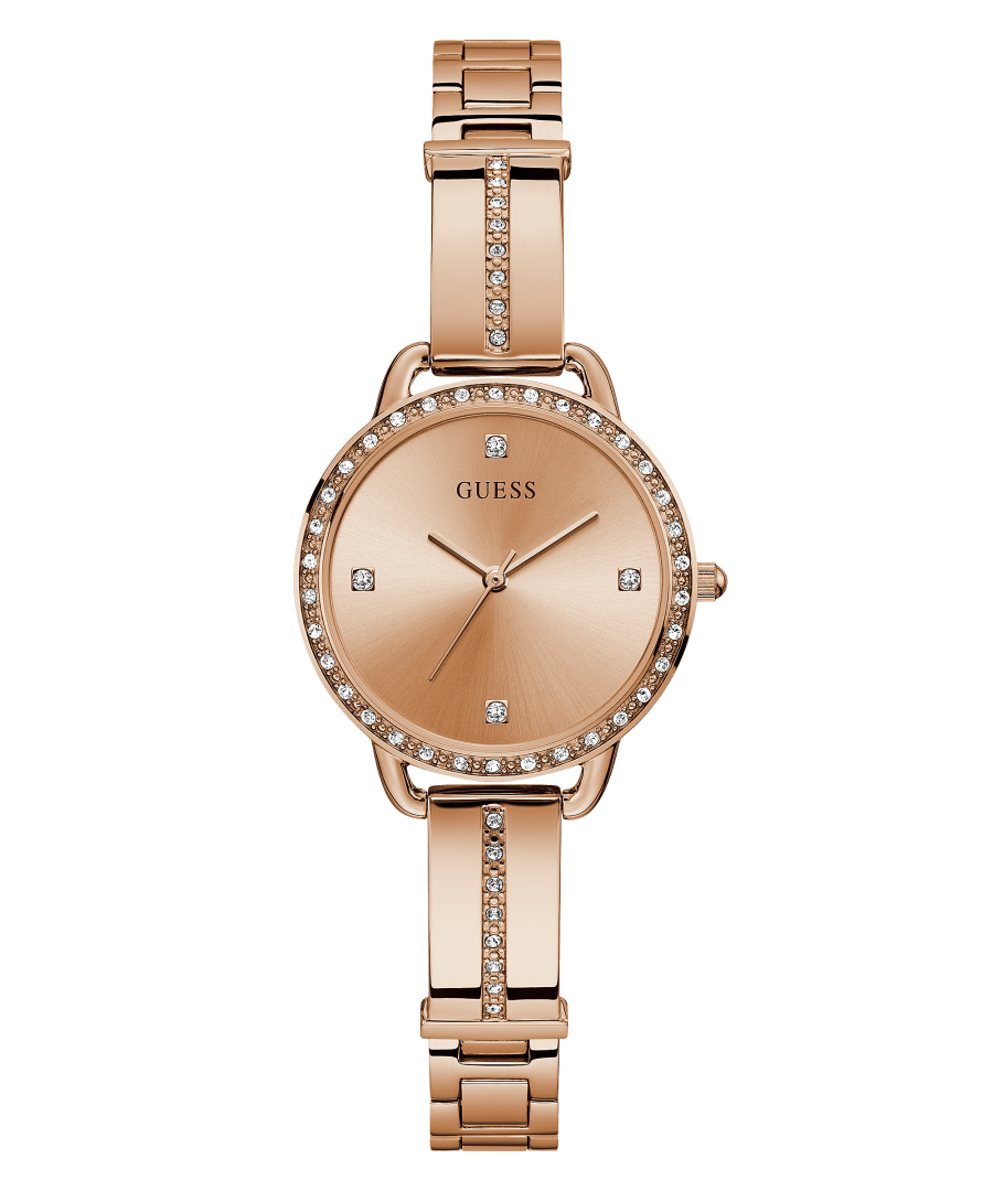 ROSE GOLD TONE CASE ROSE GOLD TONE STAINLESS STEEL WATCH