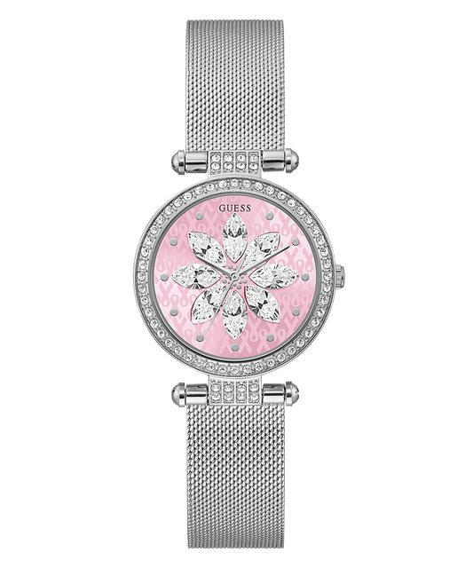 SPARKLING PINK LIMITED EDITION 32MM PINK & SILVER MESH WATCH - Kamal Watch Company