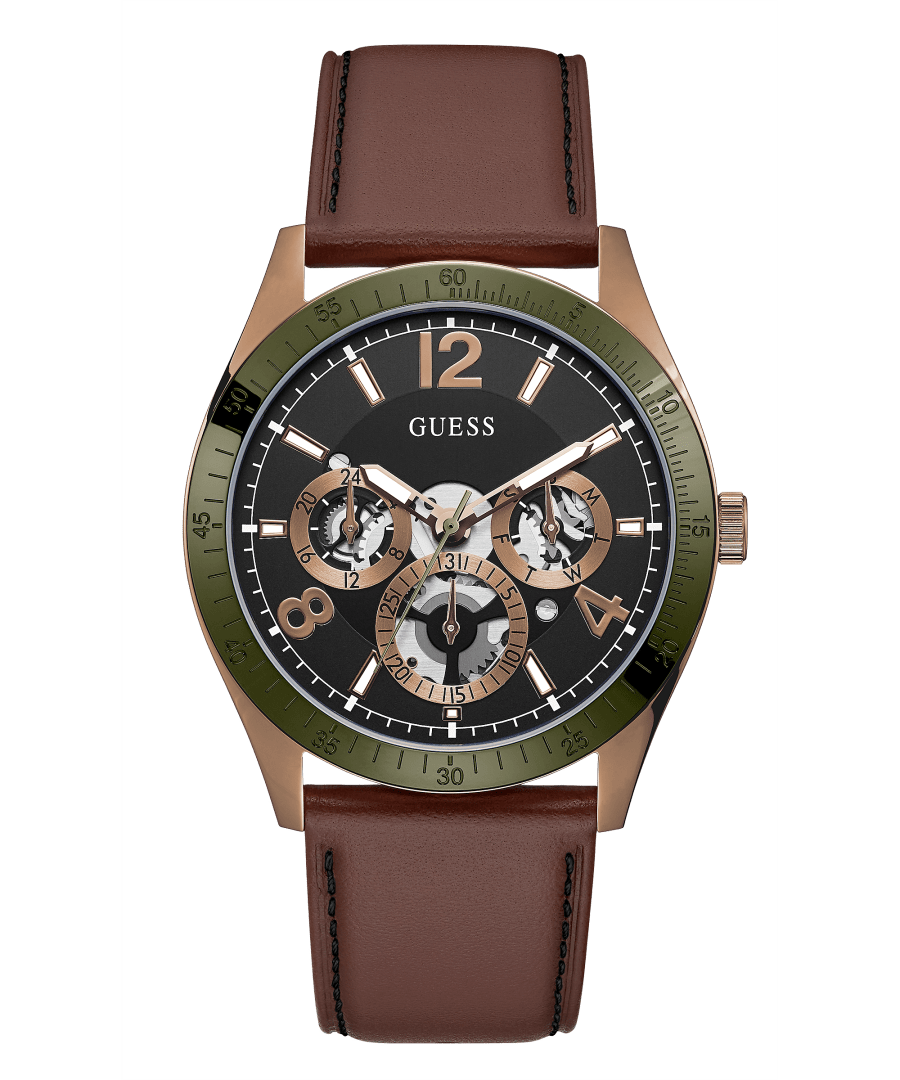 COFFEE CASE GENUINE LEATHER WATCH - Kamal Watch Company