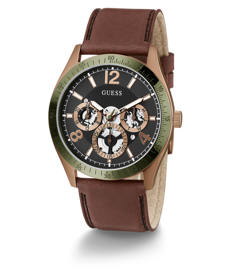 COFFEE CASE GENUINE LEATHER WATCH - Kamal Watch Company