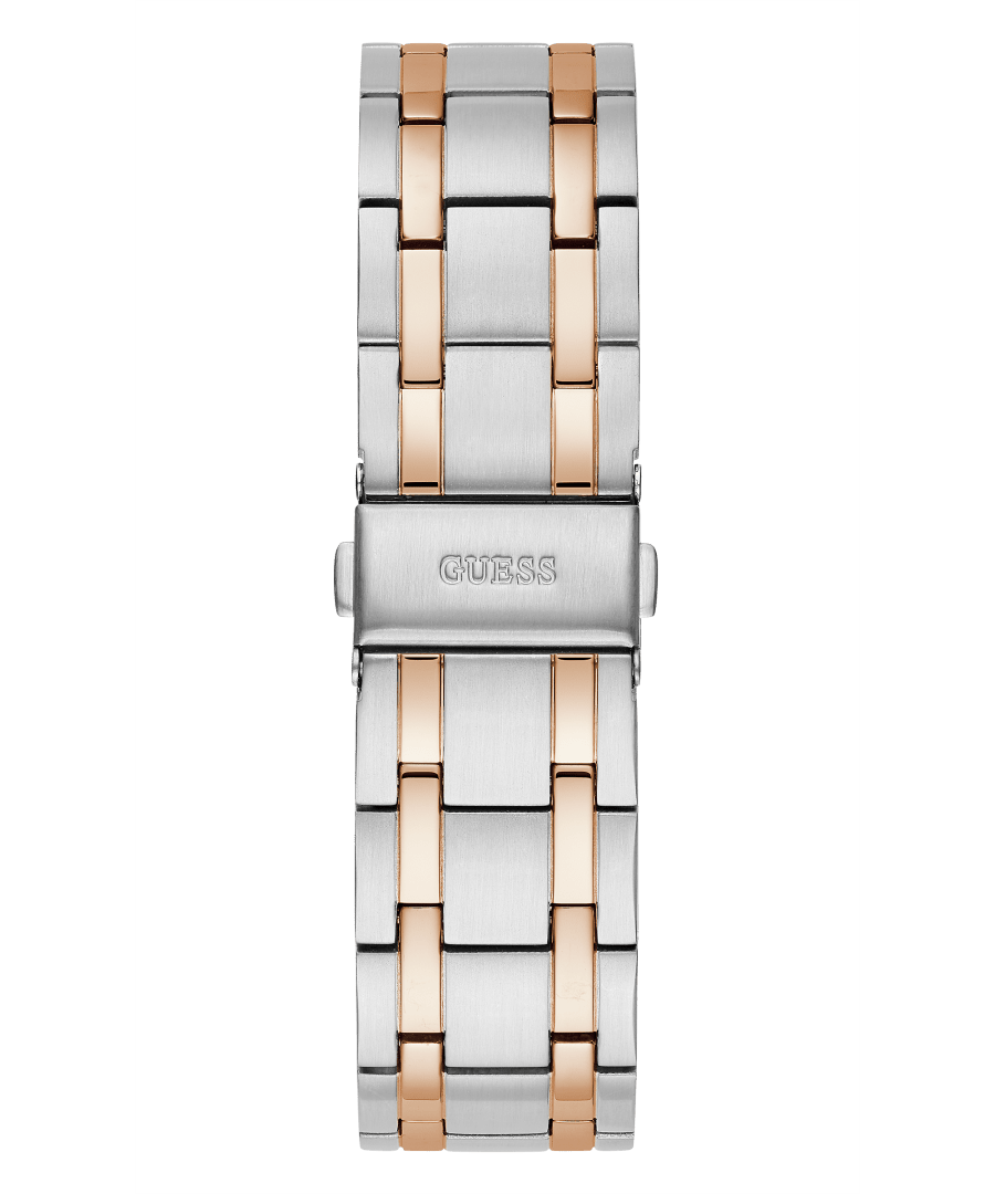 SILVER & ROSE GOLD CASE SILVER TONE/ROSE GOLD TONE STAINLESS STEEL WATCH - Kamal Watch Company