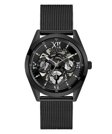 BLACK CASE BLACK STAINLESS STEEL/MESH WATCH - Kamal Watch Company