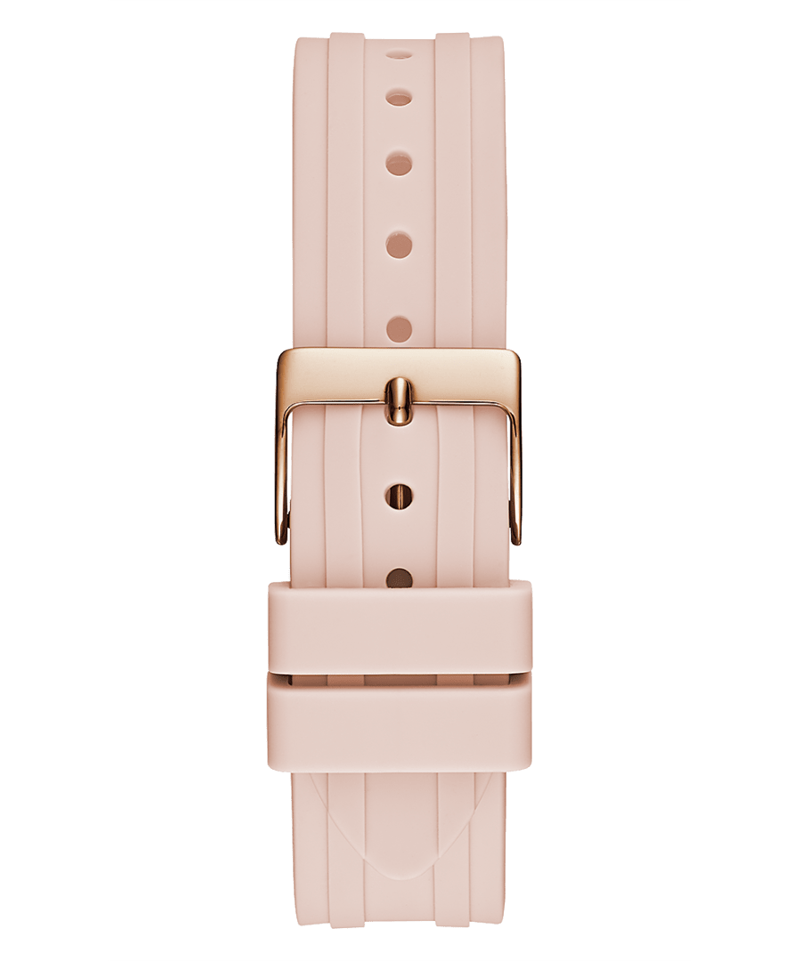 Rose Gold Tone Case Pink Silicone Watch