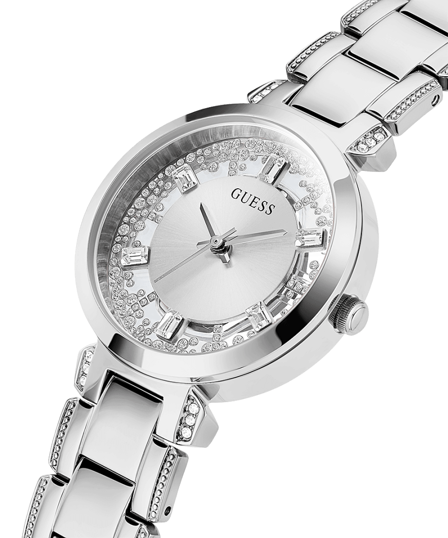 SILVER TONE CASE SILVER TONE STAINLESS STEEL WATCH - Kamal Watch Company