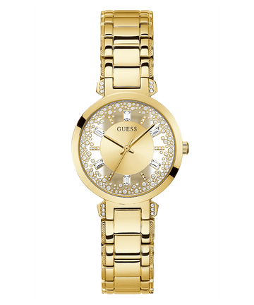 GOLD TONE CASE GOLD TONE STAINLESS STEEL WATCH