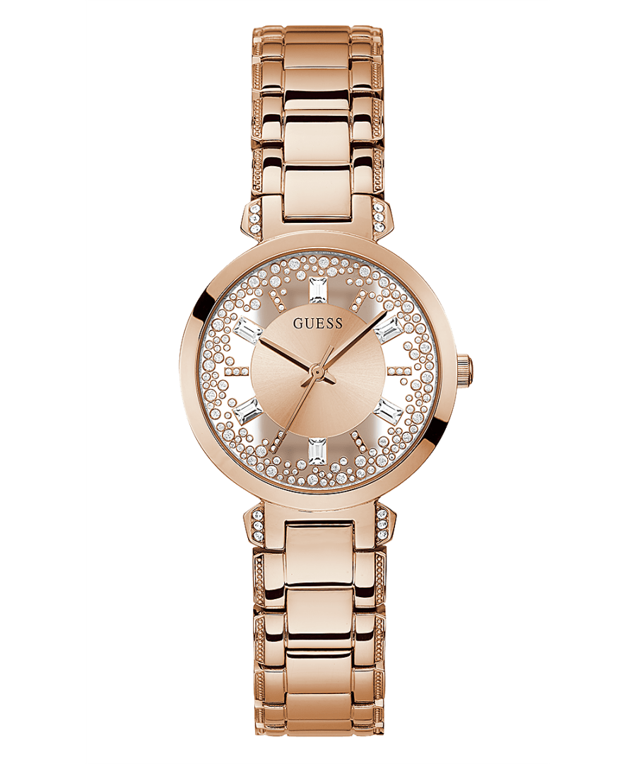 Rose Gold Tone Case Rose Gold Tone Stainless Steel Watch