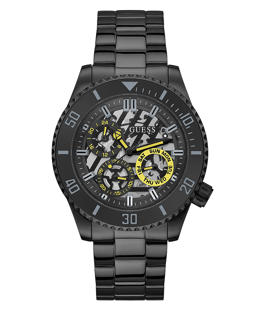 BLACK CASE BLACK STAINLESS STEEL WATCH - Kamal Watch Company