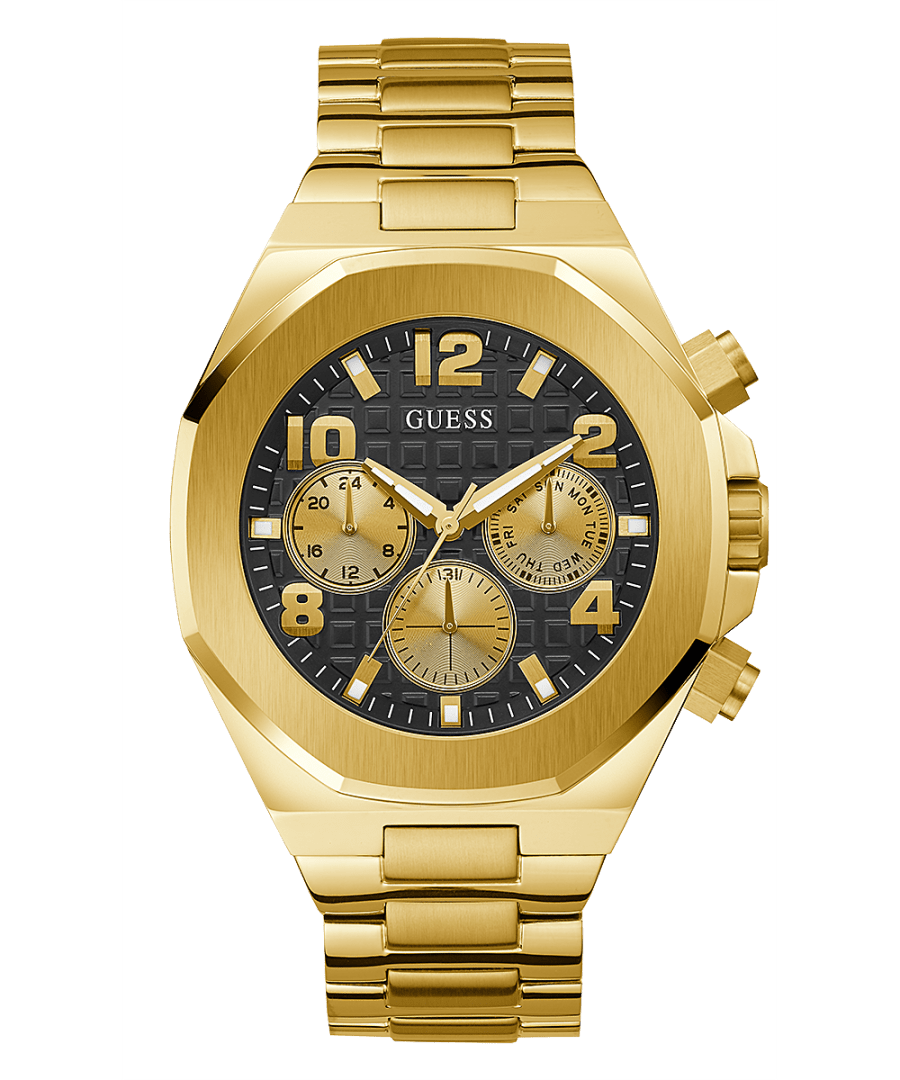 GOLD TONE CASE GOLD TONE STAINLESS STEEL WATCH