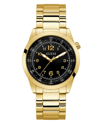 GOLD TONE CASE GOLD TONE STAINLESS STEEL WATCH