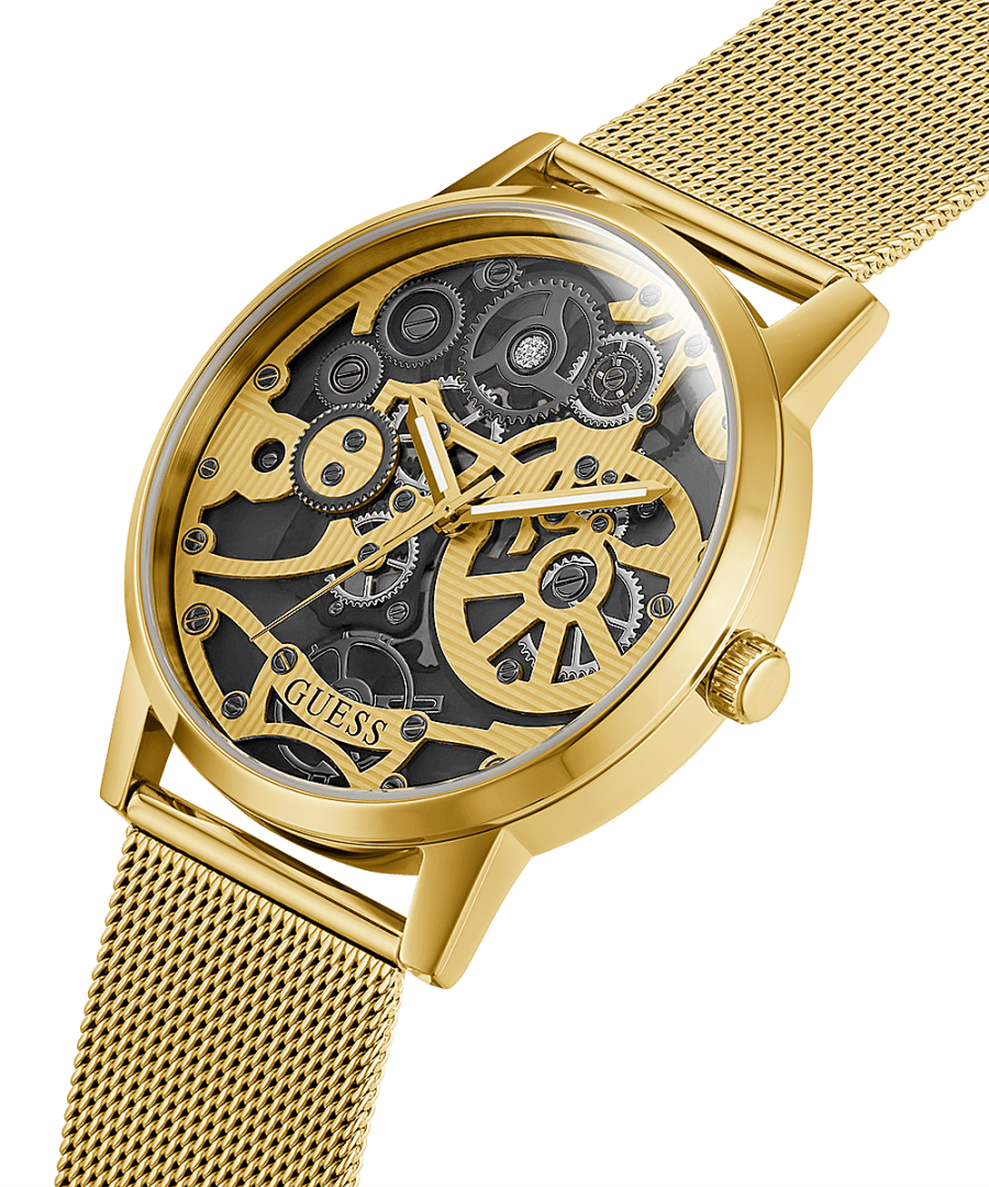 GOLD TONE CASE GOLD TONE MESH WATCH - Kamal Watch Company