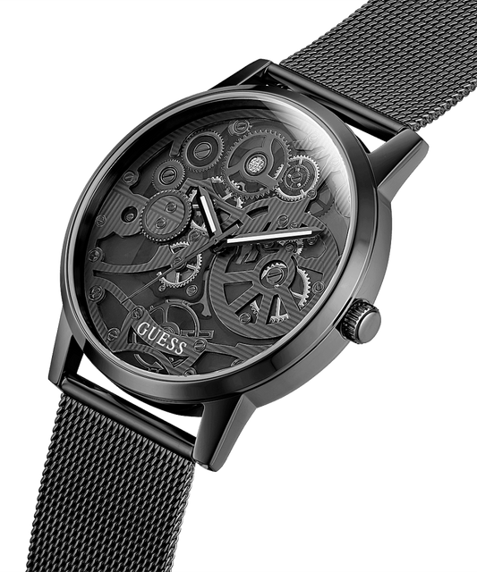 BLACK CASE BLACK MESH WATCH - Kamal Watch Company