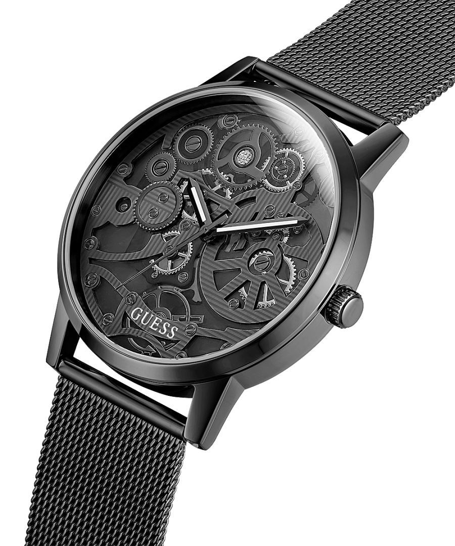 BLACK CASE BLACK MESH WATCH - Kamal Watch Company