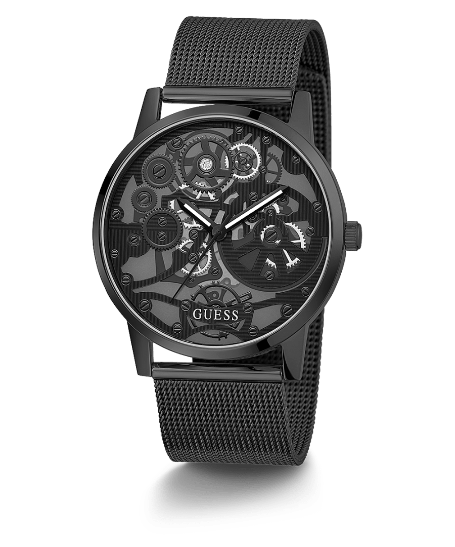 BLACK CASE BLACK MESH WATCH - Kamal Watch Company