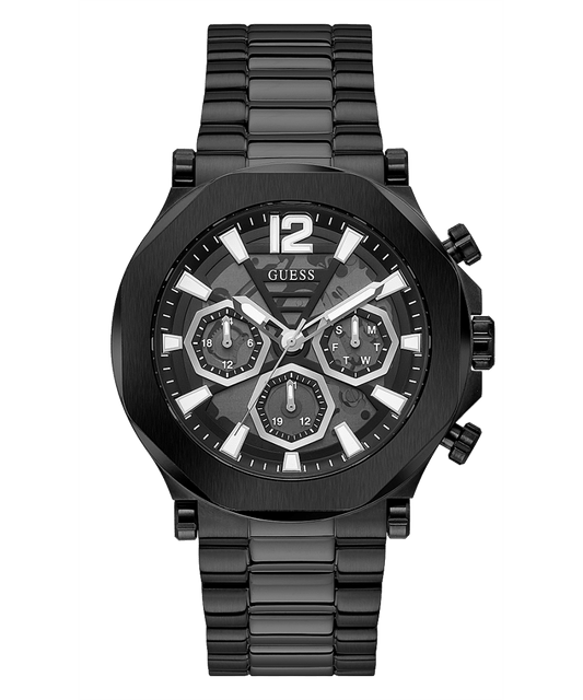 BLACK CASE BLACK STAINLESS STEEL WATCH - Kamal Watch Company