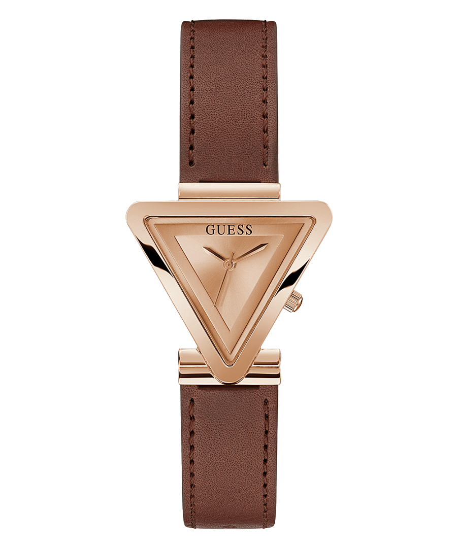 ROSE GOLD TONE CASE 2-TONE SILICONE WATCH