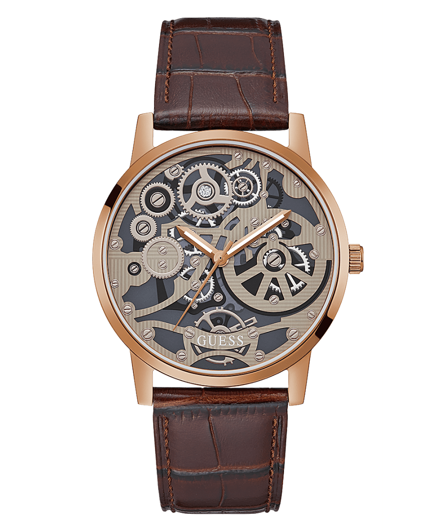 COFFEE CASE BROWN LEATHER WATCH - Kamal Watch Company