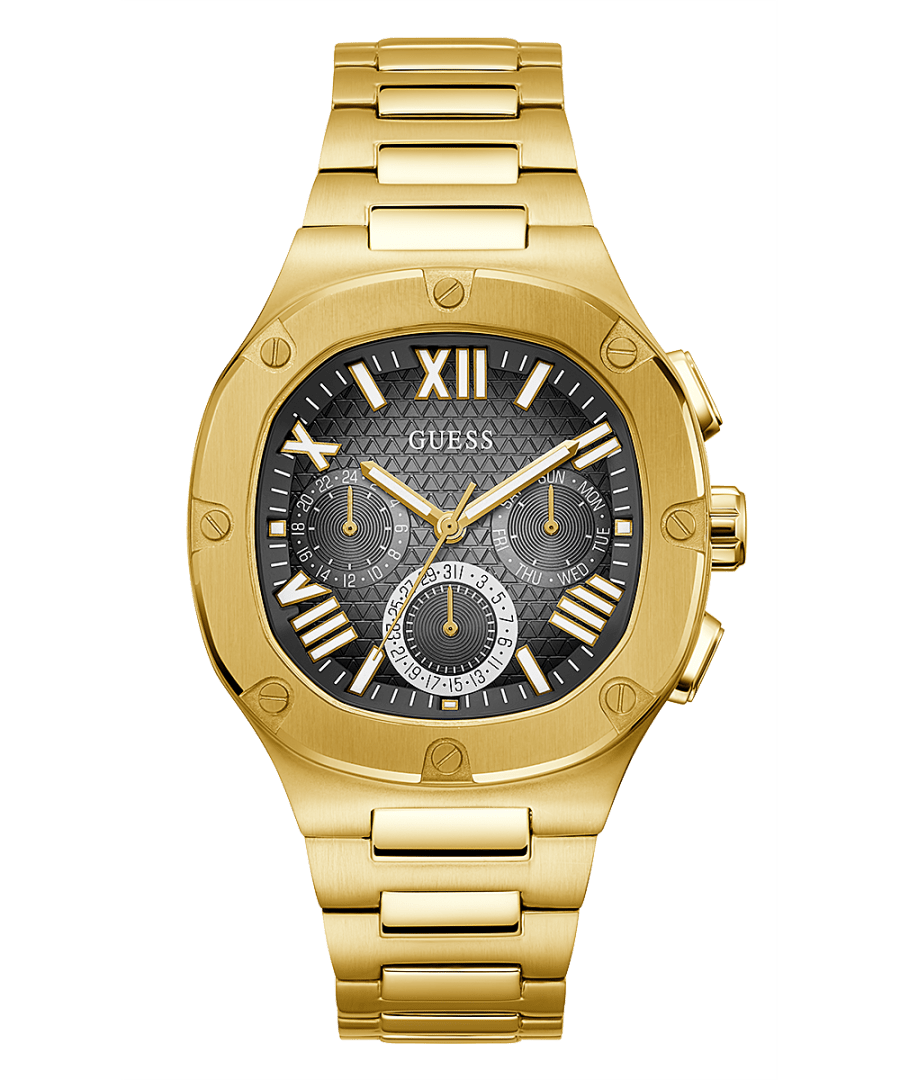 GOLD TONE CASE GOLD TONE STAINLESS STEEL WATCH