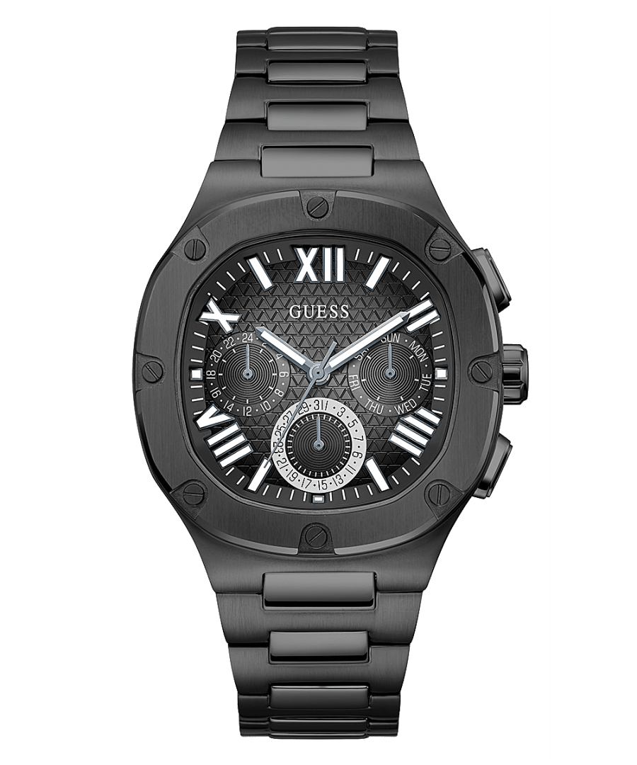 BLACK CASE BLACK STAINLESS STEEL WATCH