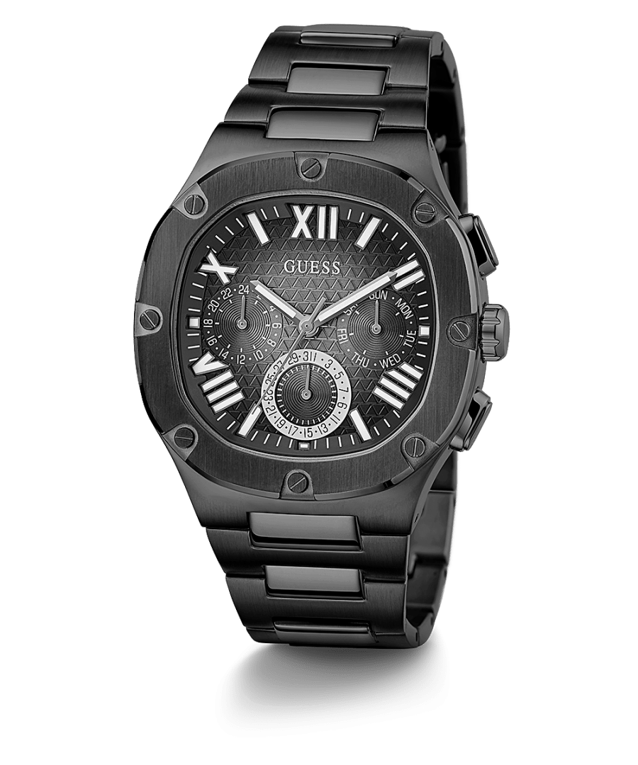 BLACK CASE BLACK STAINLESS STEEL WATCH - Kamal Watch Company