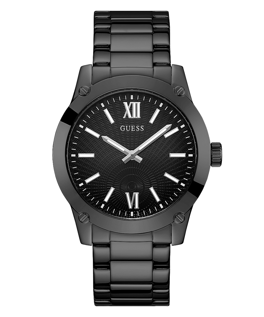 BLACK CASE BLACK STAINLESS STEEL WATCH