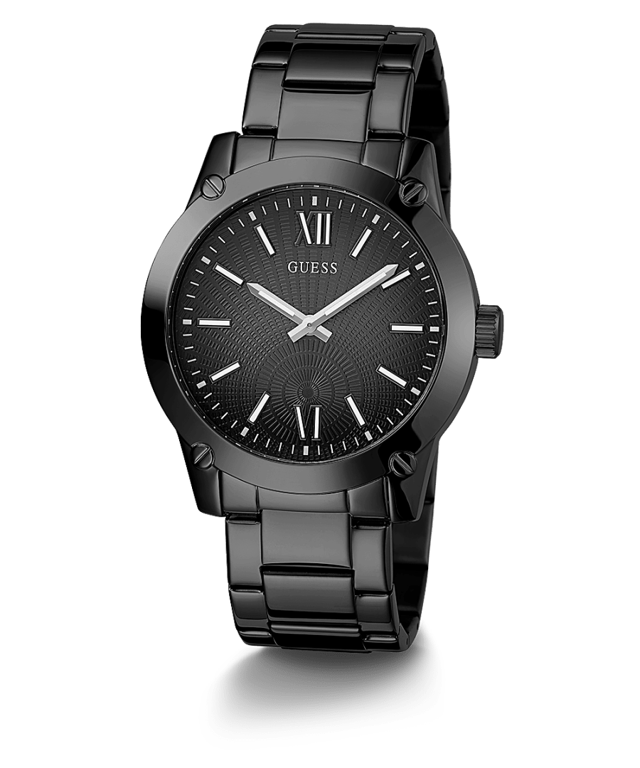 BLACK CASE BLACK STAINLESS STEEL WATCH - Kamal Watch Company