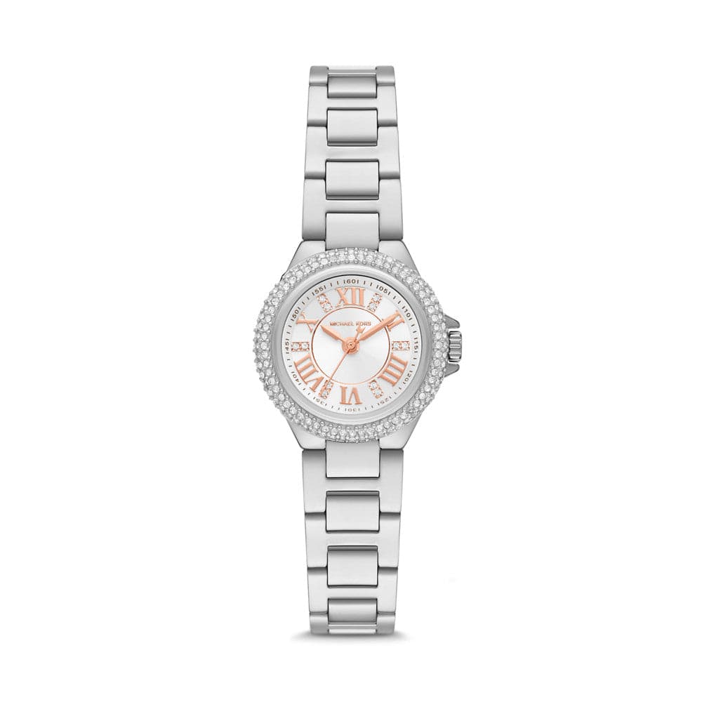 Michael Kors Camille Three-Hand Stainless Steel Watch MK4698 - Kamal Watch Company