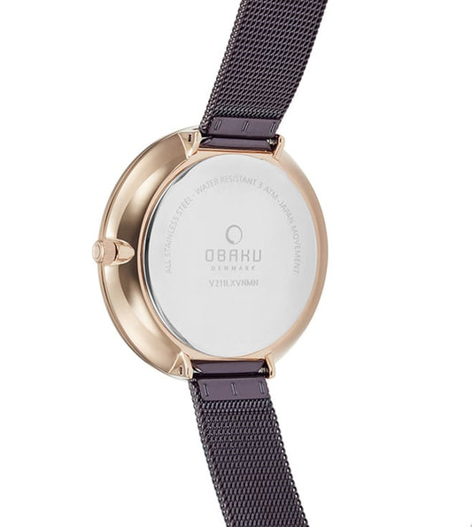 OBAKU V211LXVNMN Viol Walnut Watch for Women