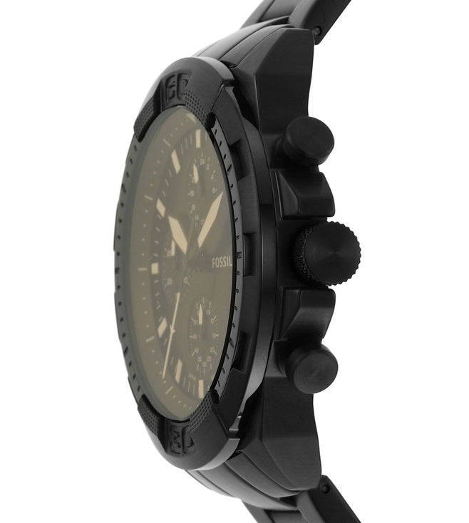 Bronson Chronograph Black Stainless Steel Watch