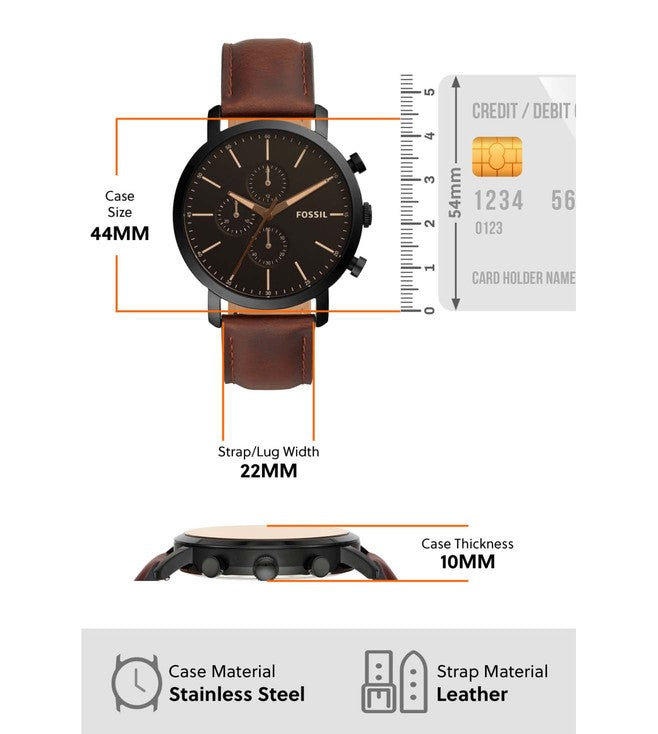 Luther Chronograph Brown Leather Watch