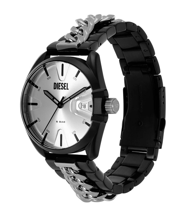 Buy DIESEL DZ1974 Ms9 3 Hand Date Analogue Watch | Silver-Toned Color Men |  AJIO LUXE