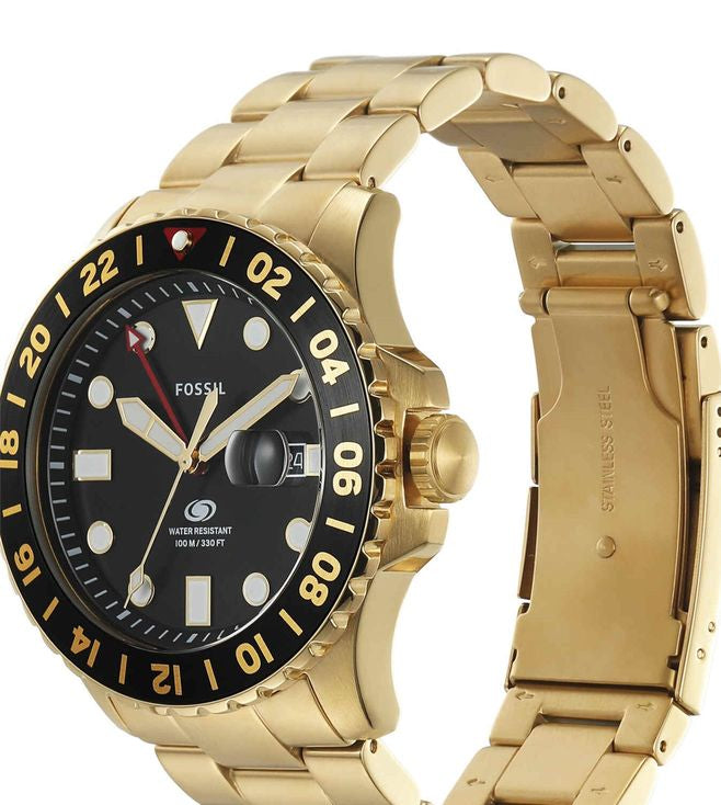 Fossil stainless hotsell steel watch gold