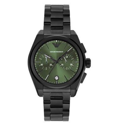 Emporio Armani Chronograph Black Stainless Steel Watch