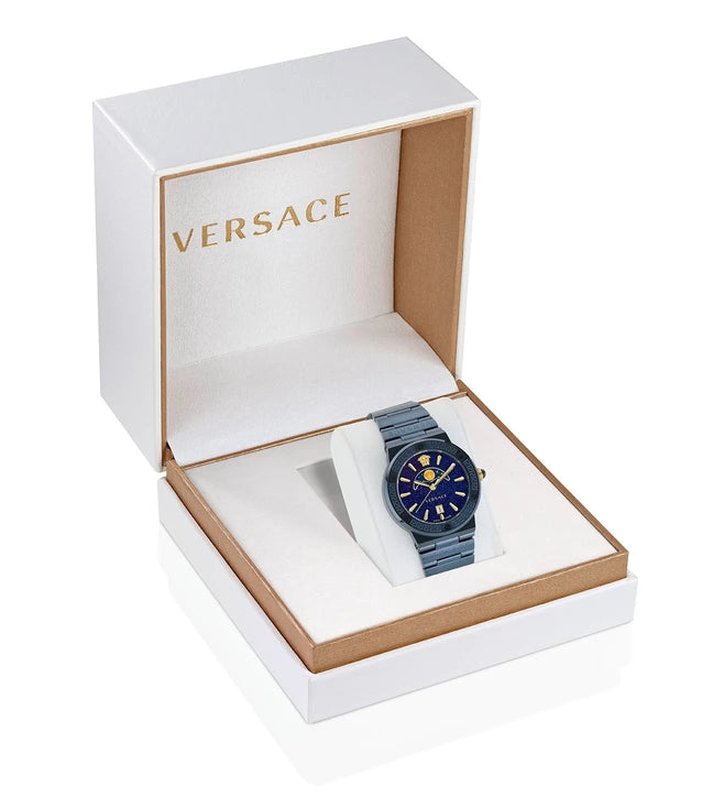 VERSACE VE7G00423 Greca Logo Moonph Unisex Analog Watch