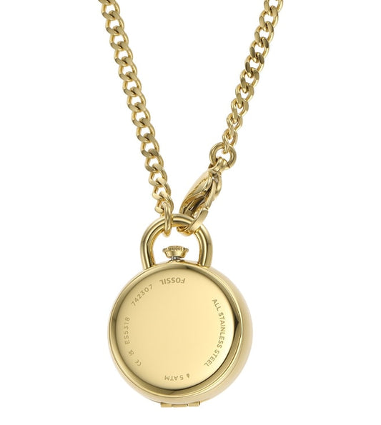 Jacqueline Three-Hand Gold-Tone Stainless Steel Watch Locket-ES5318