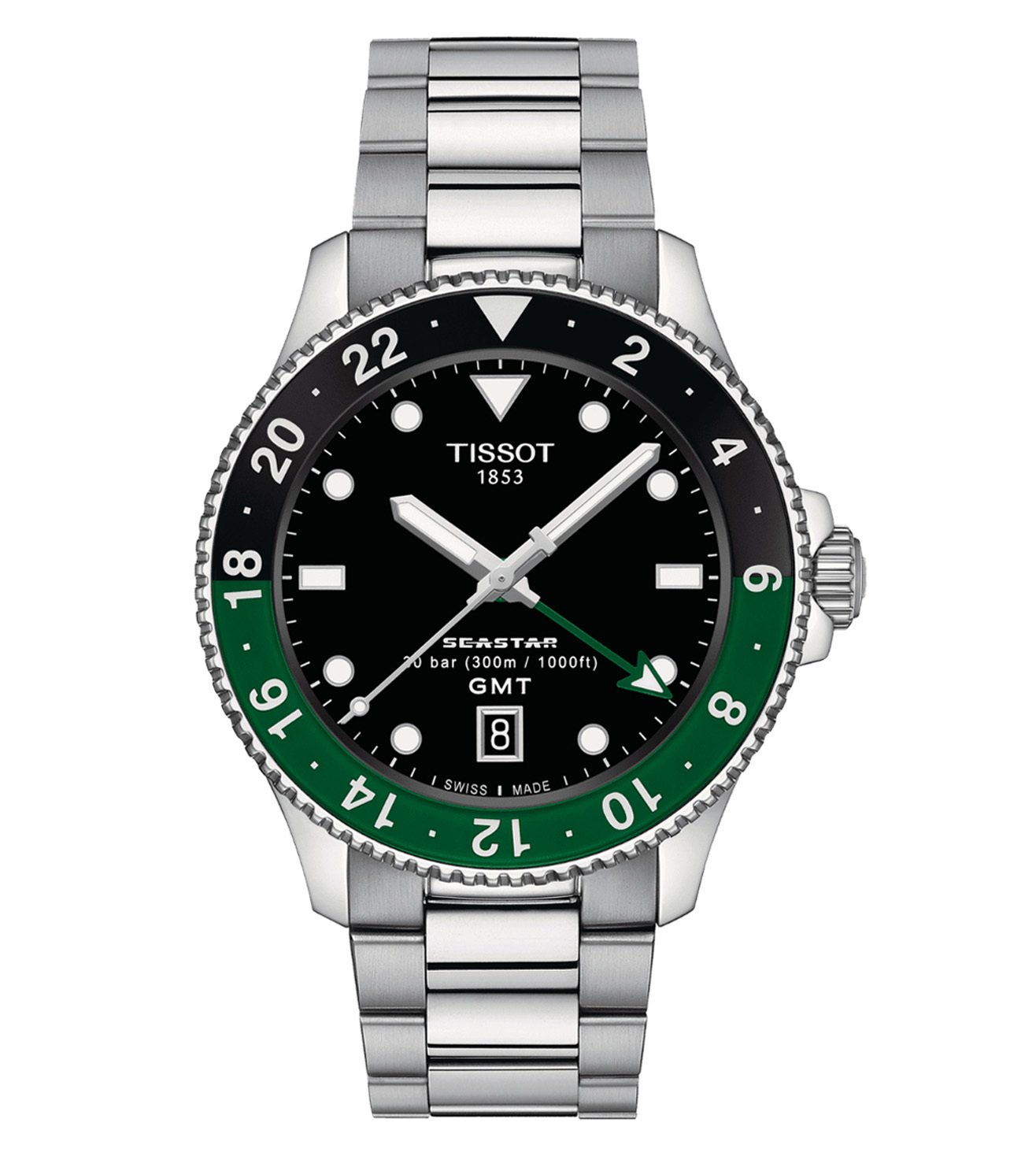 Tissot T1208521105100 T-Sport Seastar 1000 Quartz GMT Watch for Men