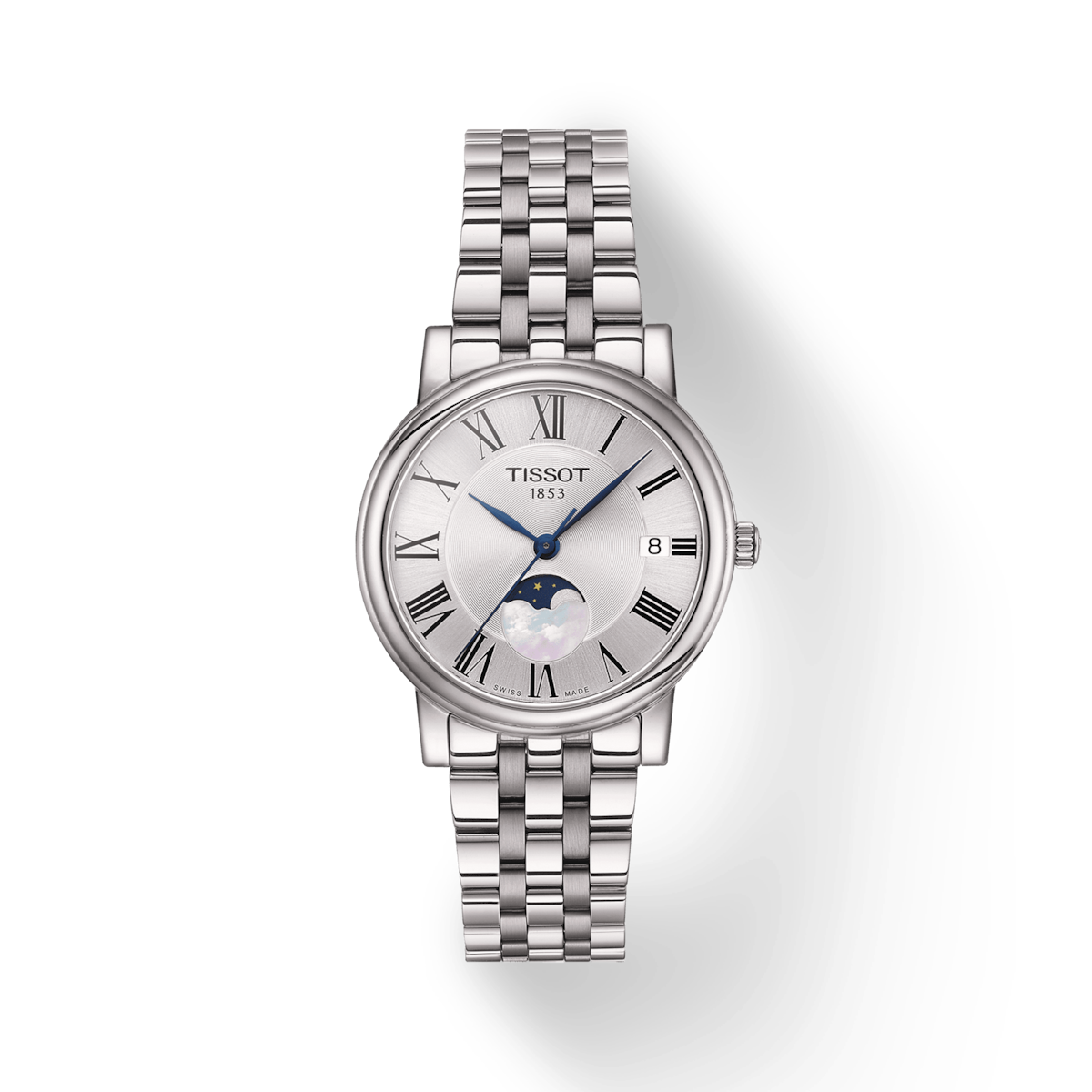 T122.223.11.033.00 TISSOT CARSON PREMIUM LADY MOONPHASE - Kamal Watch Company